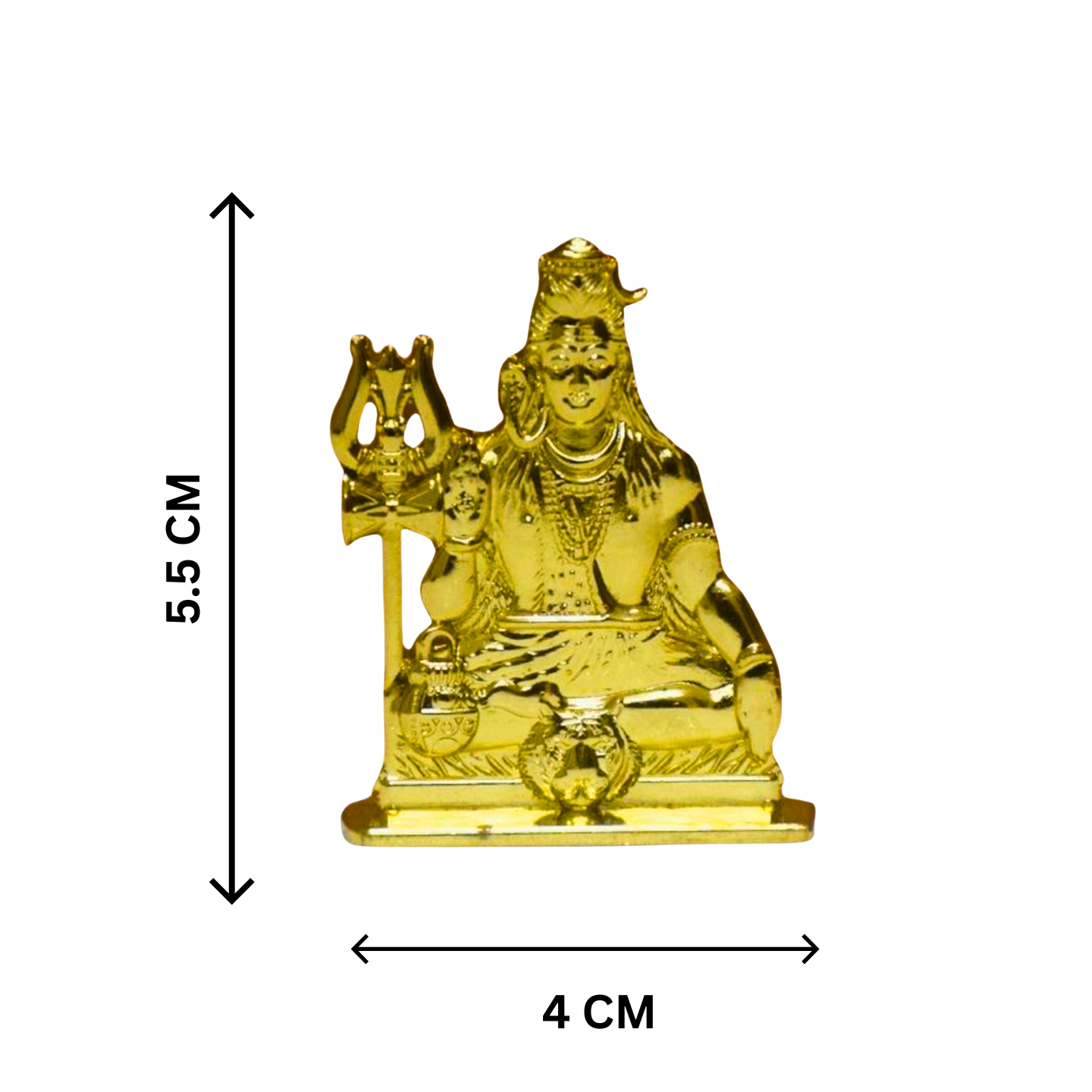 Lord Shiva Idol for Car Dashboard | Premium Antique Metal Mahadev Statue in Copper & Gold – Dashboard God Idol by Blessing Lights - Image 4