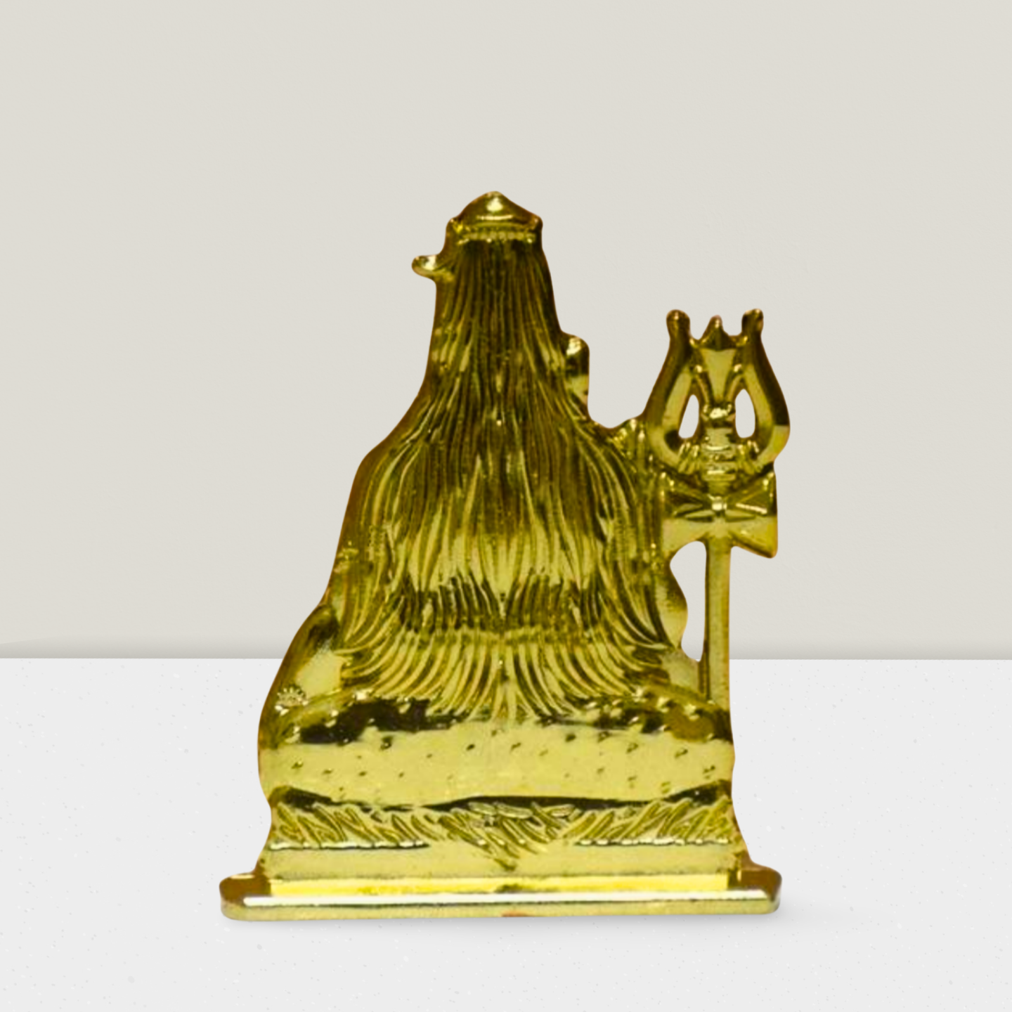 Lord Shiva Idol for Car Dashboard | Premium Antique Metal Mahadev Statue in Copper & Gold – Dashboard God Idol by Blessing Lights - Image 3