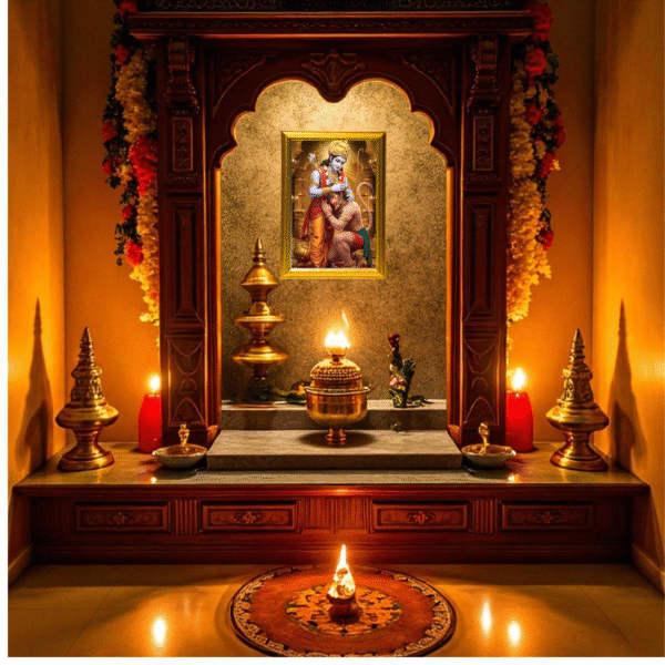 Ram Hanuman LED Photo Frame | A4 Size Divine Wall Frame with Warm LED Light by Blessing Lights