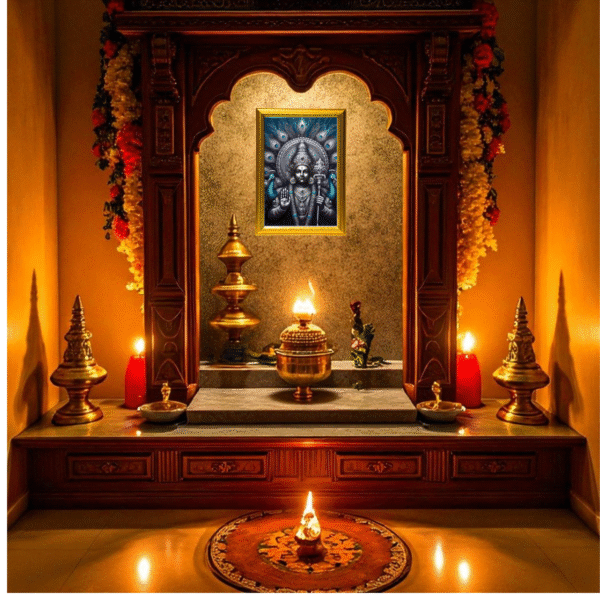 Murugan LED Photo Frame for Wall – Warm Light Spiritual Decor  for  Spiritual Decor for Office, Hall & Gifting by Blessing Lights
